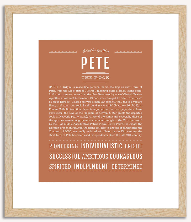 Pete | Name Art Print