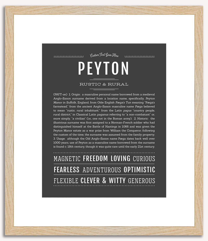 Peyton (male) | Name Art Print