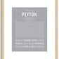 Peyton (female) | Name Art Print