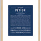 Peyton (female) | Name Art Print