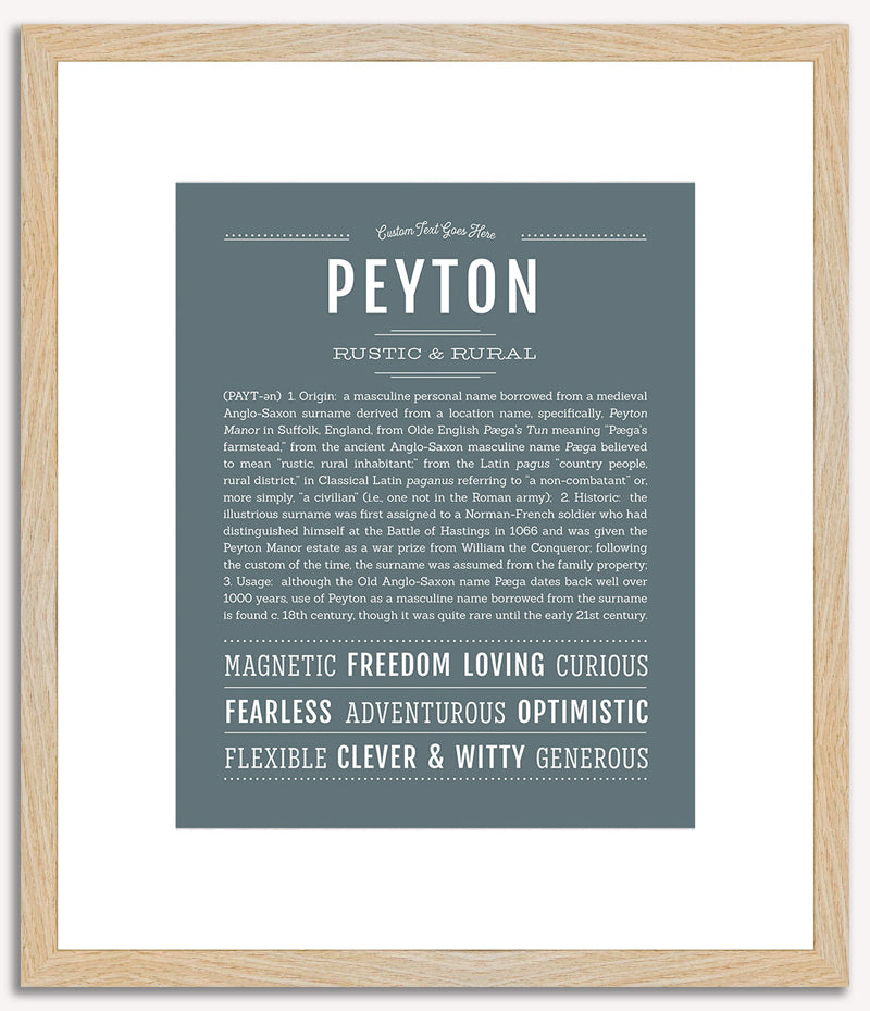 Peyton (male) | Name Art Print