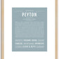 Peyton (female) | Name Art Print