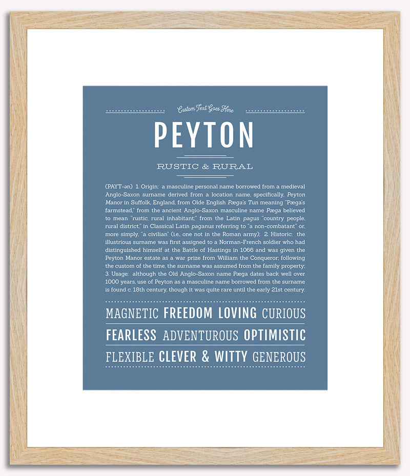 Peyton (male) | Name Art Print