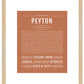 Peyton (female) | Name Art Print