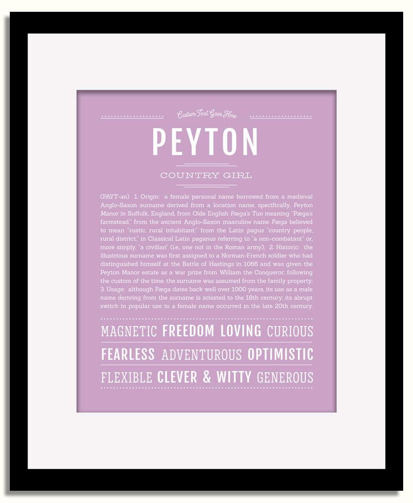 Frame Options | Lilac | Black Frame, Matted