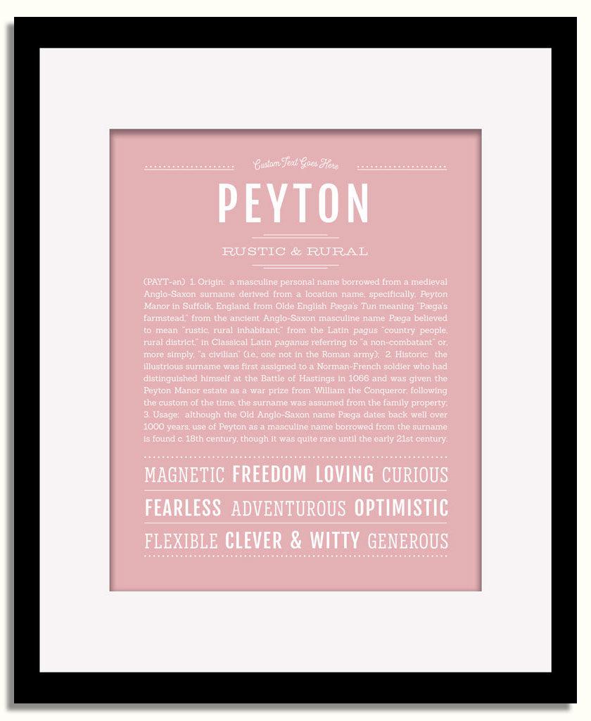 Frame Options | Dusty Rose | Black Frame, Matted