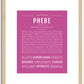 Phebe | Name Art Print