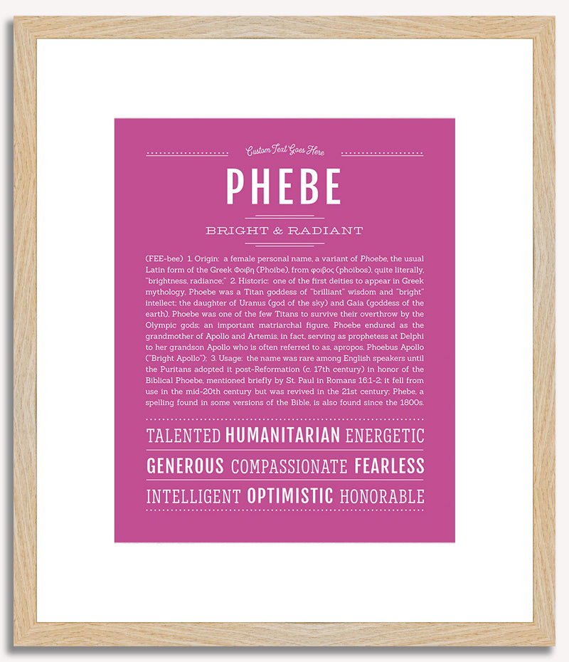 Phebe | Name Art Print