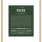 Phebe | Name Art Print