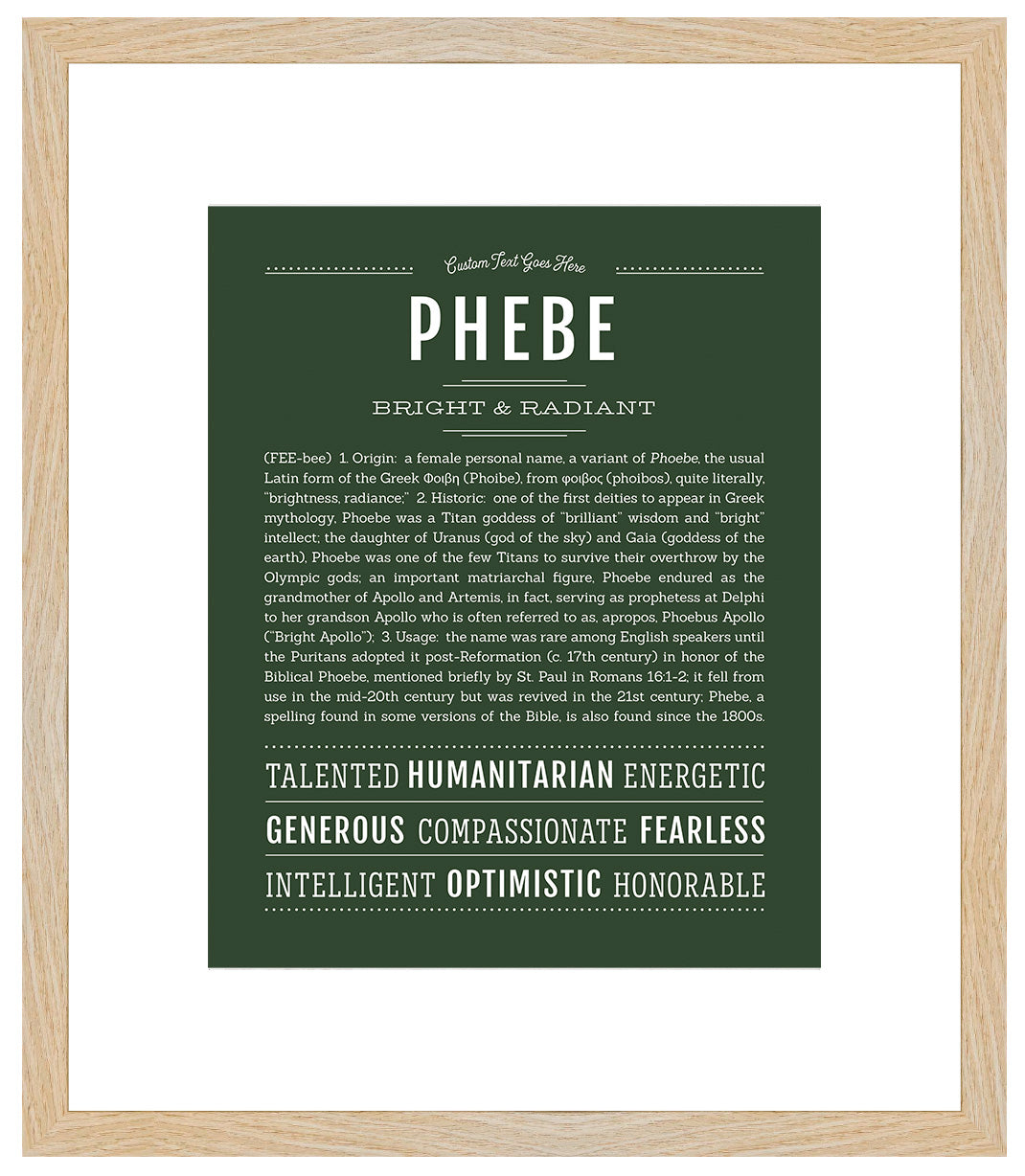 Phebe | Name Art Print