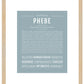 Phebe | Name Art Print