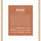 Phebe | Name Art Print