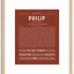 Philip | Name Art Print