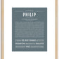 Philip | Name Art Print