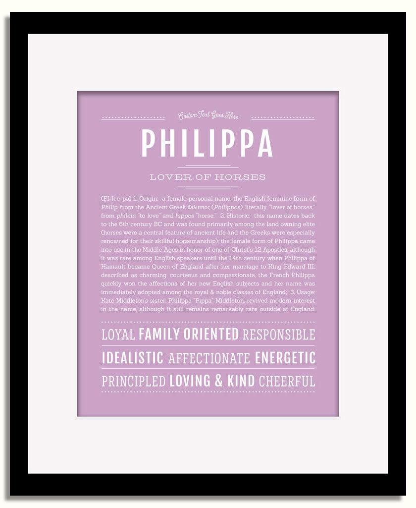 Frame Options | Lilac | Black Frame, Matted