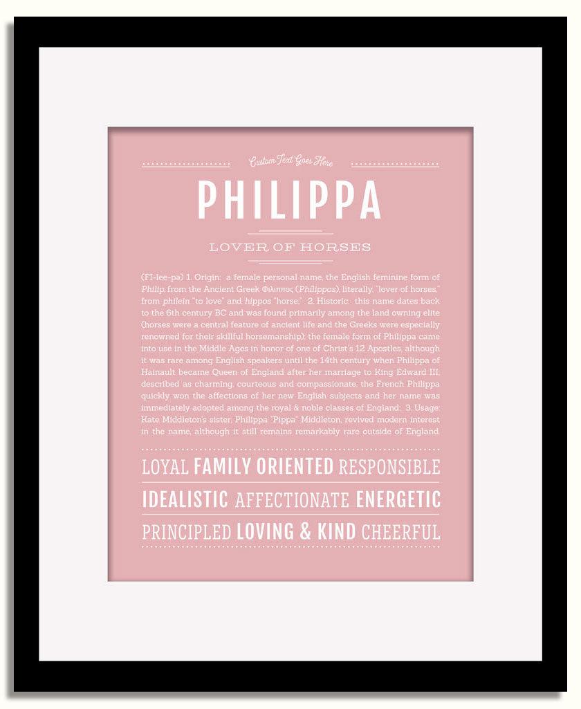 Frame Options | Dusty Rose | Black Frame, Matted