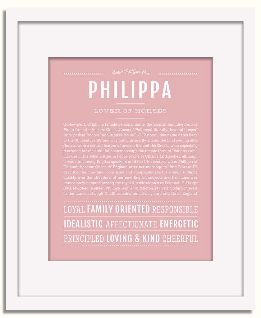 Frame Options | Dusty Rose | White Frame, Matted