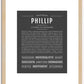 Phillip | Name Art Print