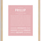 Phillip | Name Art Print