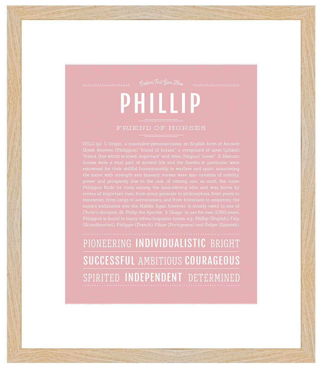 Frame Options | Dusty Rose | Maple Frame, Matted