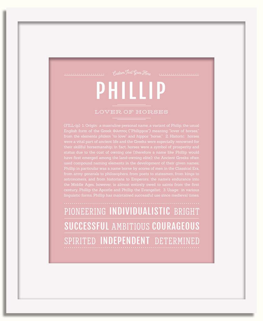 Frame Options | Dusty Rose | White Frame, Matted