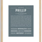 Phillip | Name Art Print