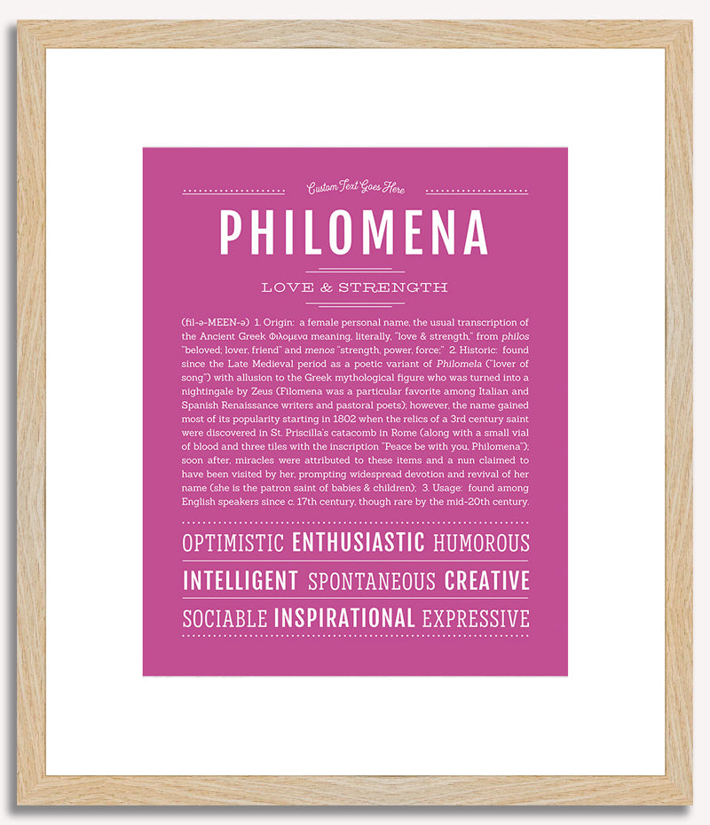 Philomena | Name Art Print