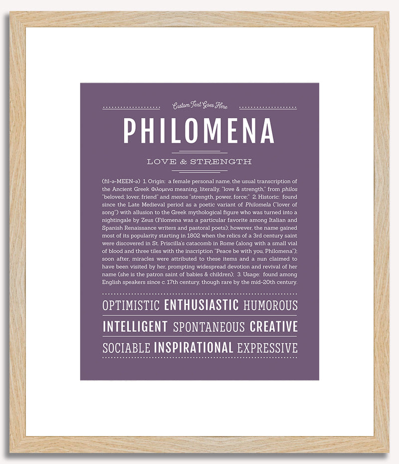 Philomena | Name Art Print