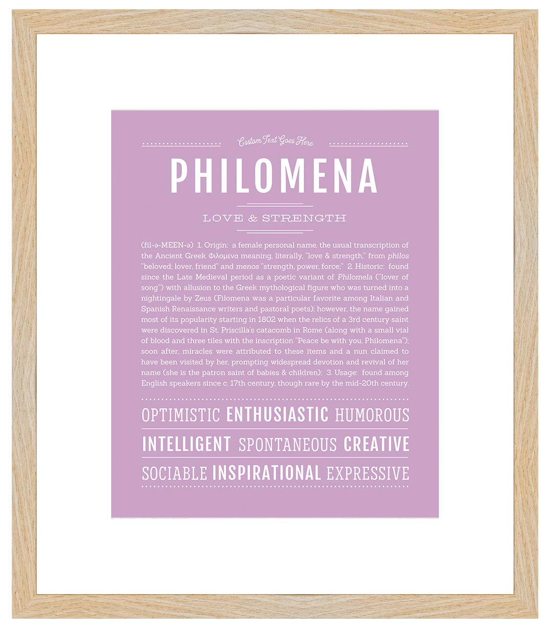 Philomena | Name Art Print