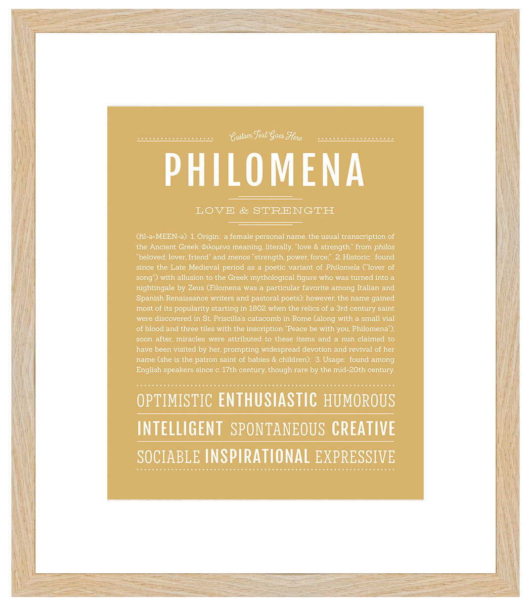 Philomena | Name Art Print