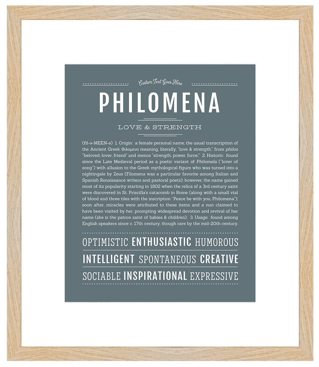 Philomena | Name Art Print