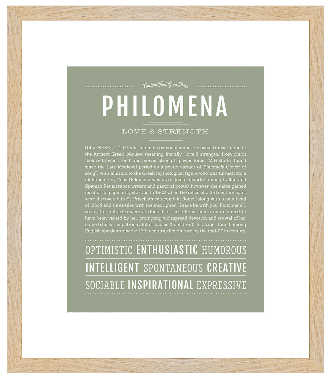 Philomena | Name Art Print