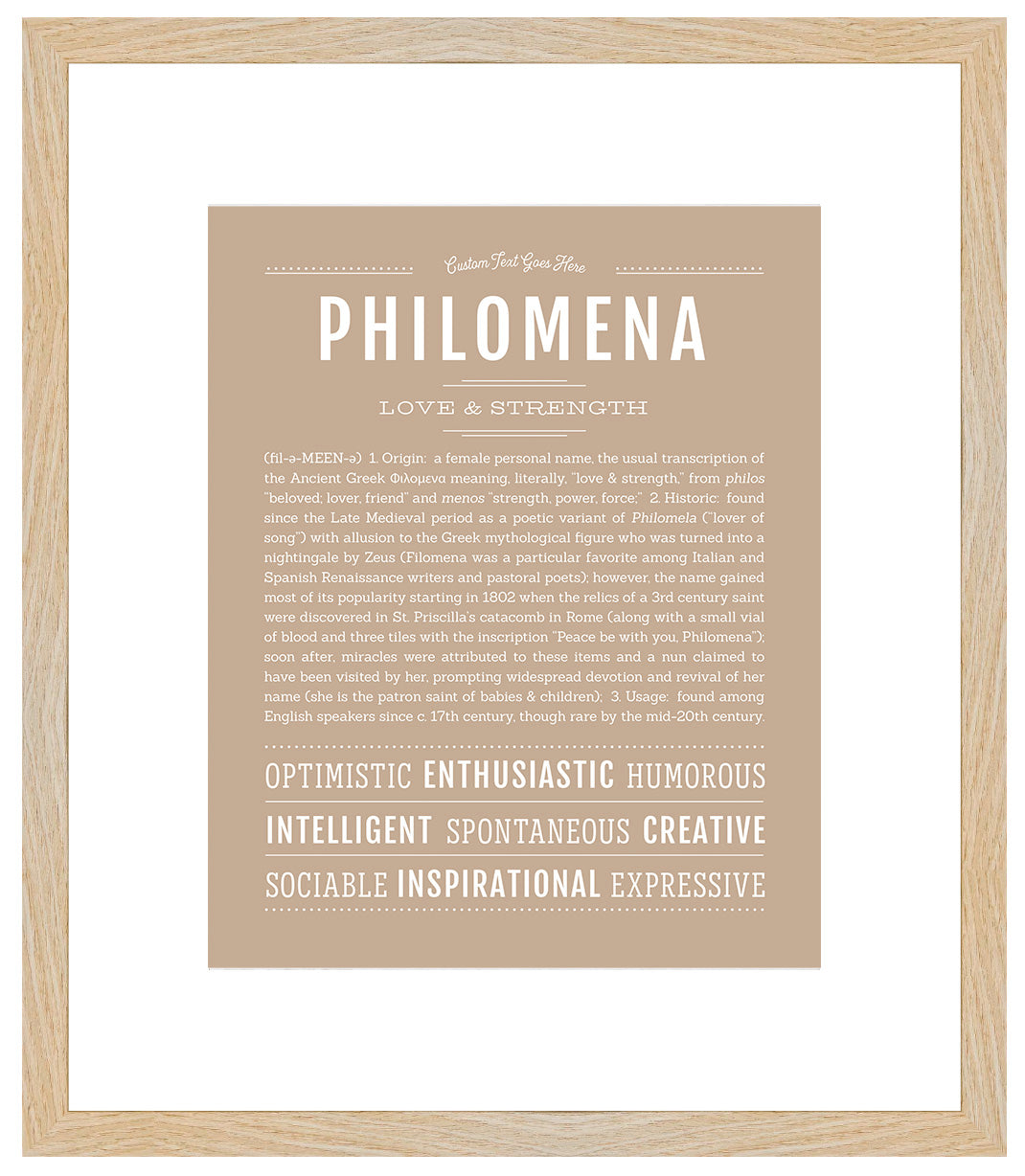 Philomena | Name Art Print