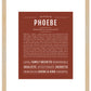 Phoebe | Name Art Print