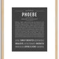 Phoebe | Name Art Print