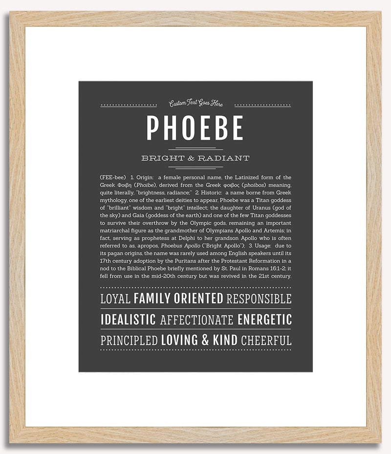 Phoebe | Name Art Print