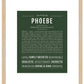 Phoebe | Name Art Print