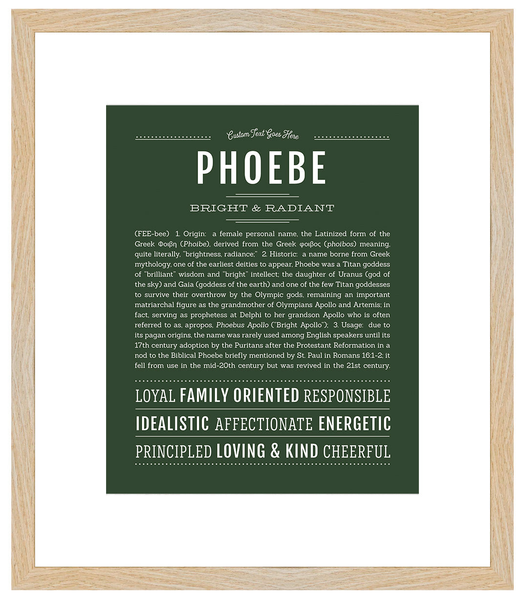 Phoebe | Name Art Print