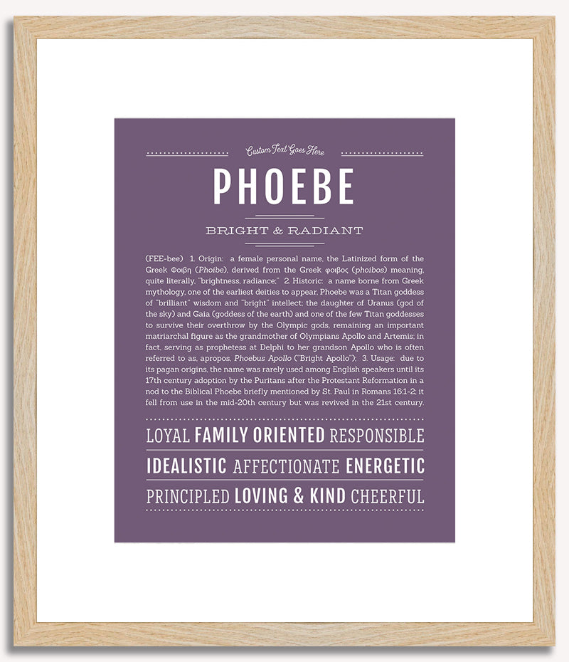 Phoebe | Name Art Print