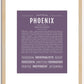 Phoenix (female) | Name Art Print