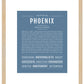 Phoenix (female) | Name Art Print