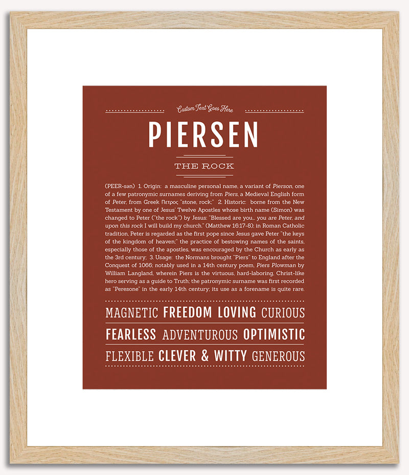 Piersen | Name Art Print