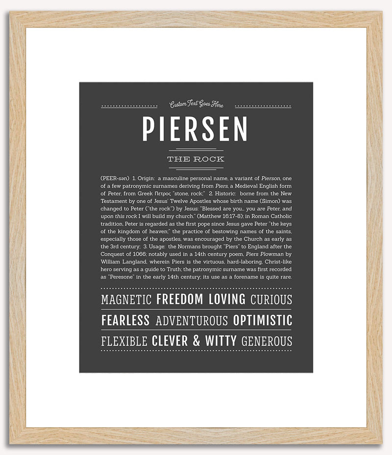 Piersen | Name Art Print