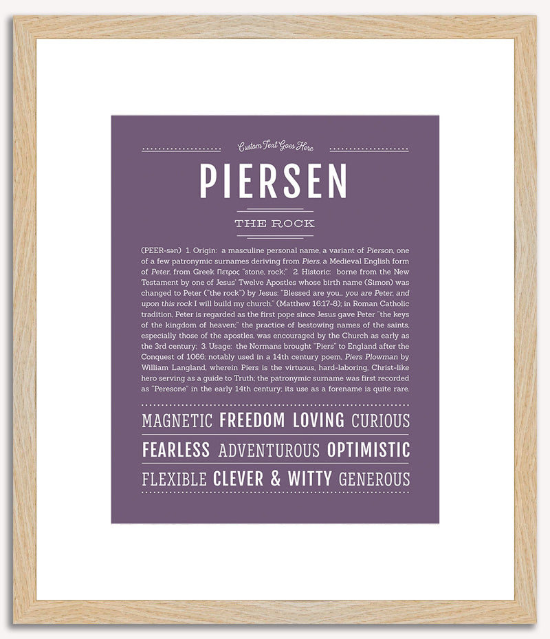 Piersen | Name Art Print