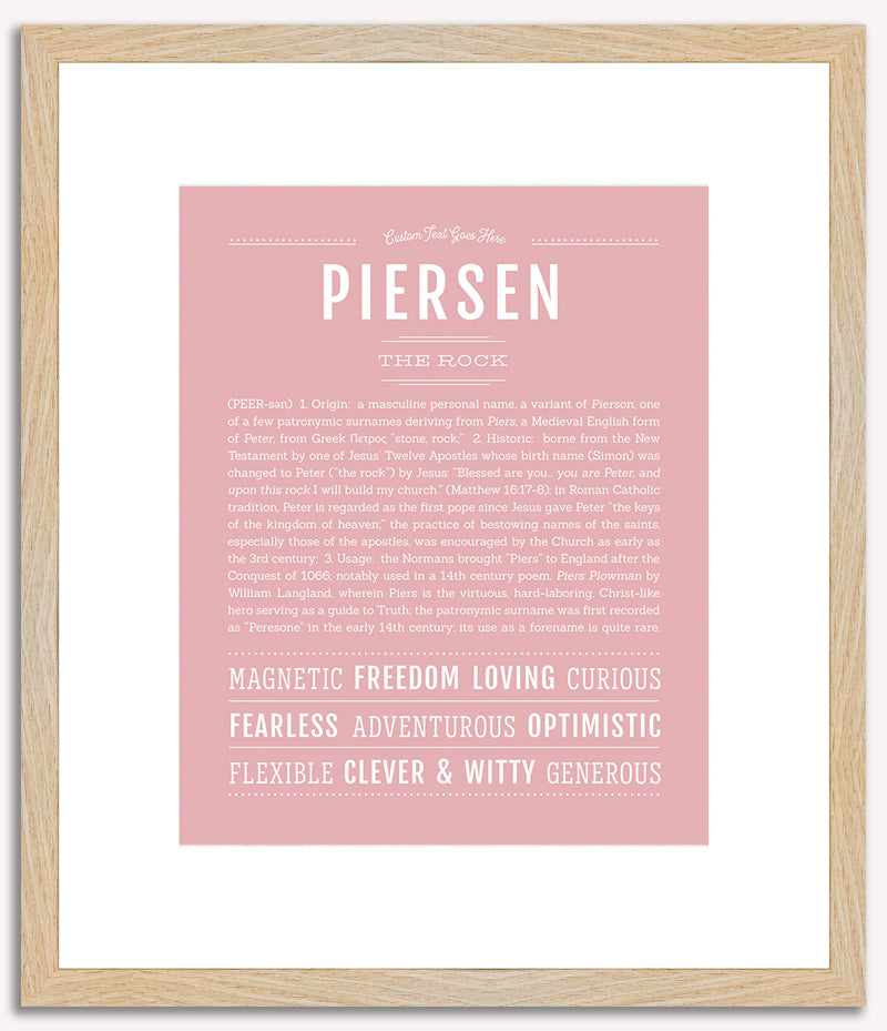 Piersen | Name Art Print