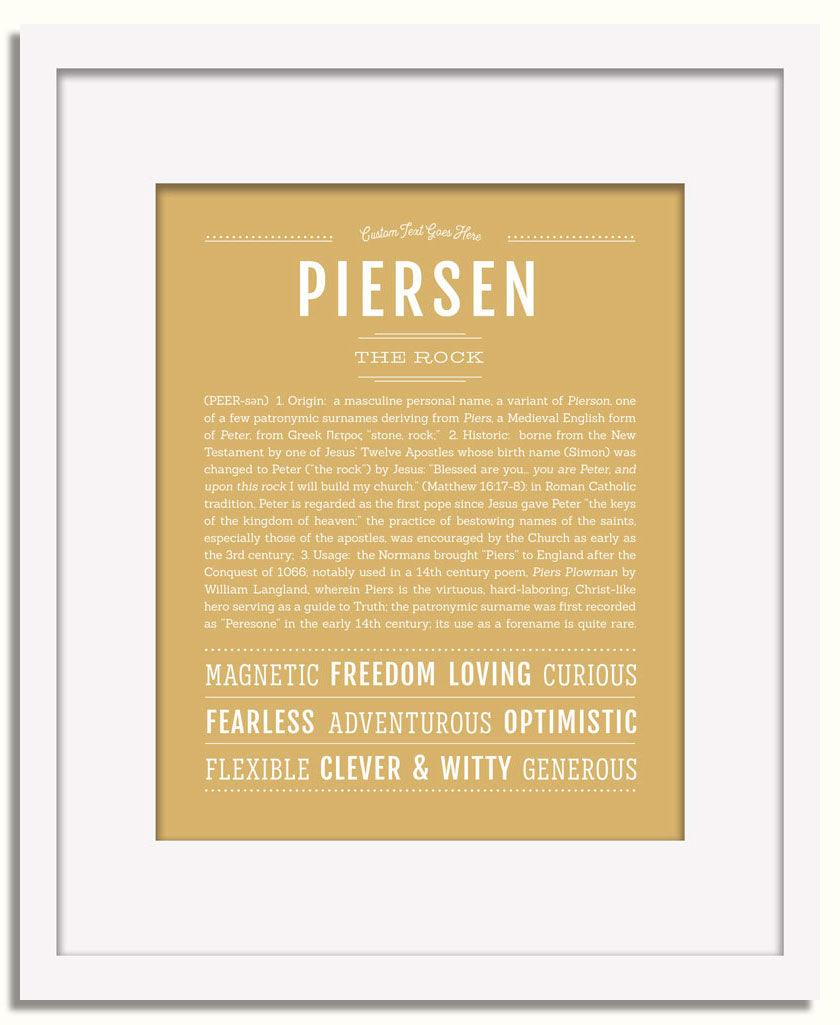 Frame Options | Matte Gold | White Frame, Matted