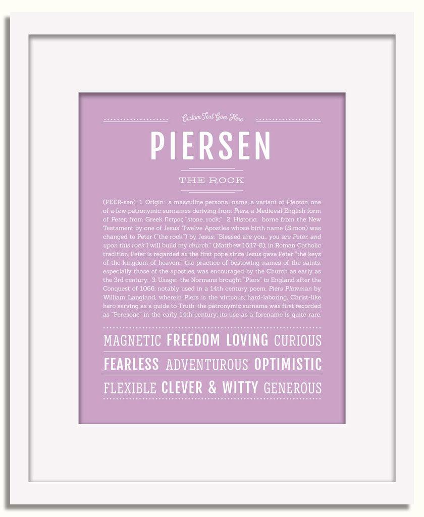 Frame Options | Lilac | White Frame, Matted