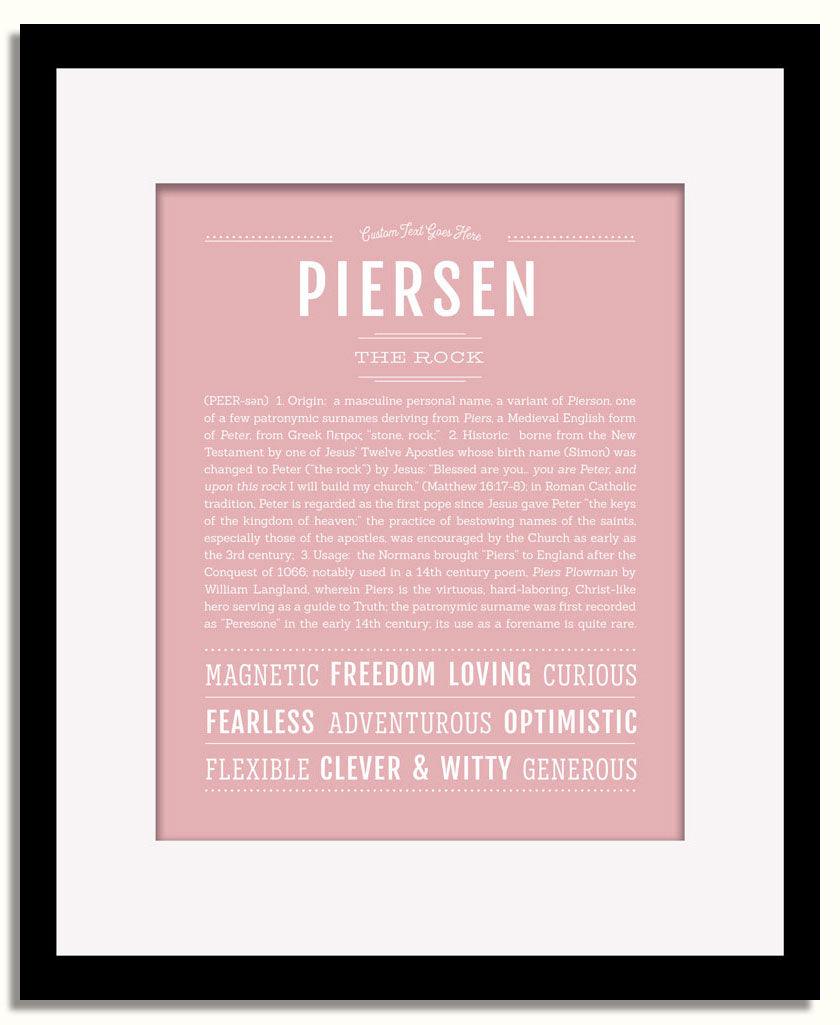 Frame Options | Dusty Rose | Black Frame, Matted