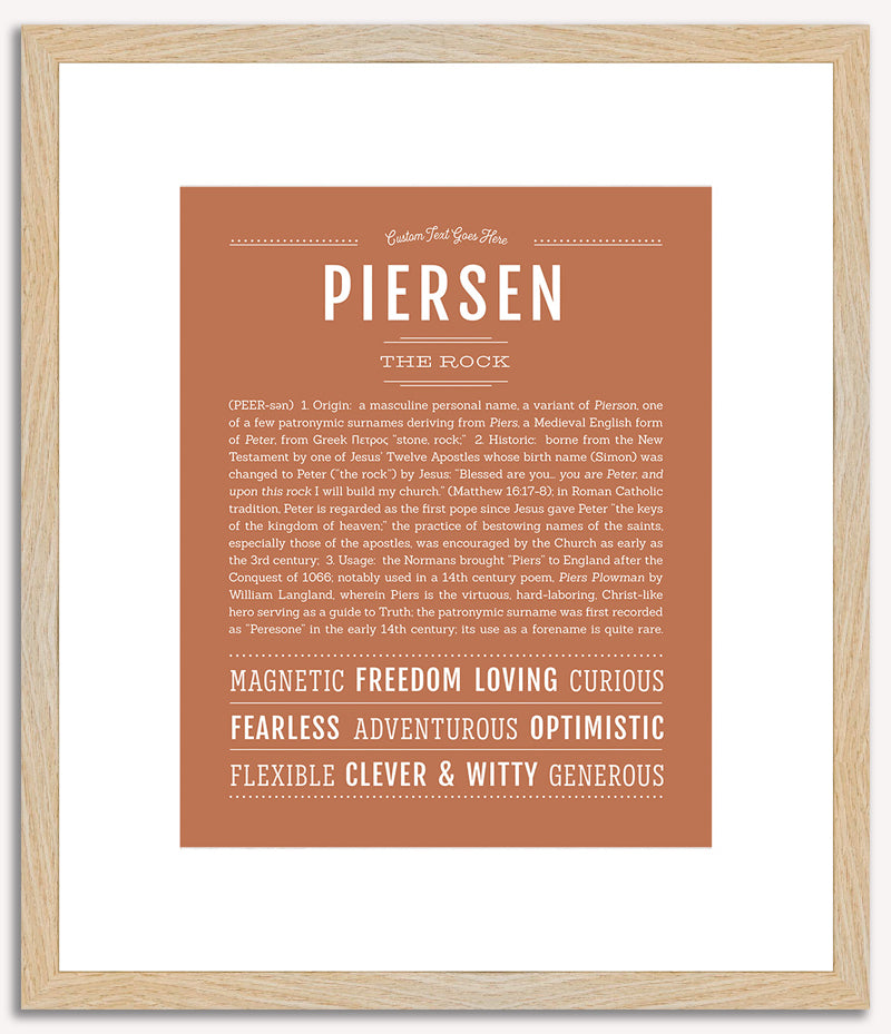 Piersen | Name Art Print