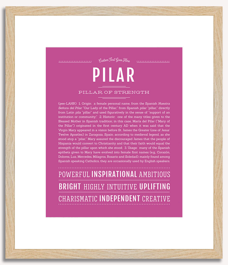 Pilar | Name Art Print